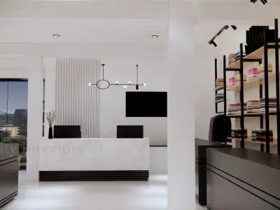 commercial interior project 3D model