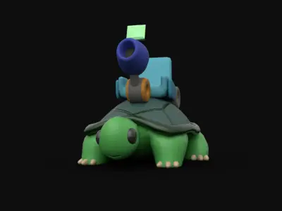 GunBound Turtle 3D model