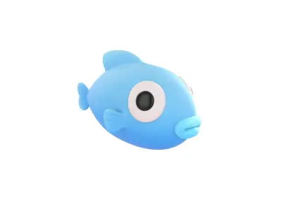 Fish Character 3D model