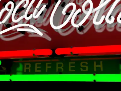 Coca-Cola Neonsign 3D model
