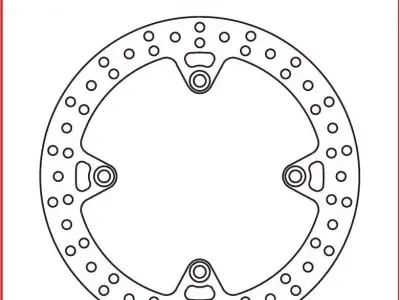Brake disc TRW MST204 3D model
