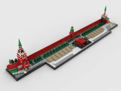 Kremlin Wall 3D model