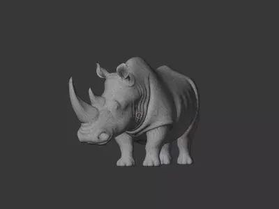 Rhino 3D scan print 3D model