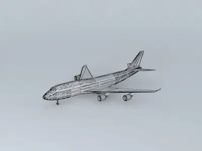 Plane from Santos Dumont Airport 3D model