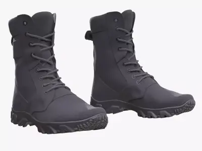 Military Boots 99 - All MH Bodies - UE5 Skeletons - Rigged Low-poly 3D model