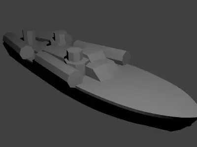US Miniature WWII Warship Collection 3D print model