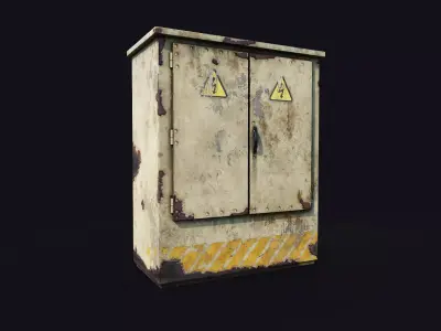 Electrical Boxes Low-poly 3D model