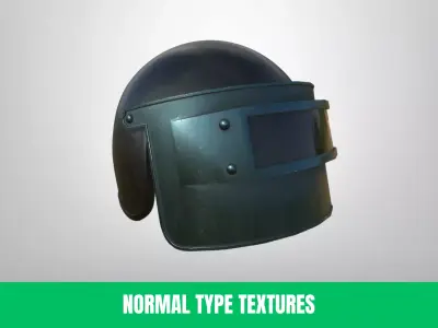 3D Professional Helmet With Different Skins Low-poly 3D model