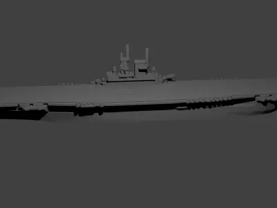 US Aircraft Carrier Wasp 3D print model