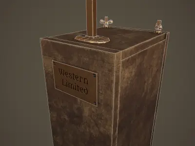 Dynamite Detonator Low-poly 3D model