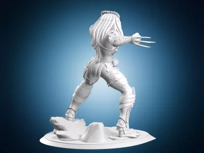 Predator Warrior Miniature 3D print model