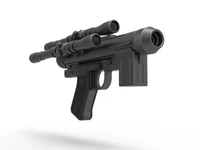 Blaster pistol SE-14C from the movie Star Wars A New Hope 3D model