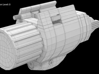 EOTech M6X TLI Low-poly 3D model