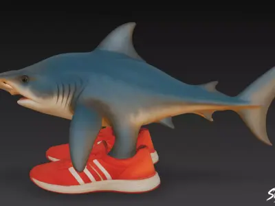 Martelero Martala - Italian BrainRot Low-poly 3D model