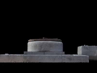 Korean style well 3D model