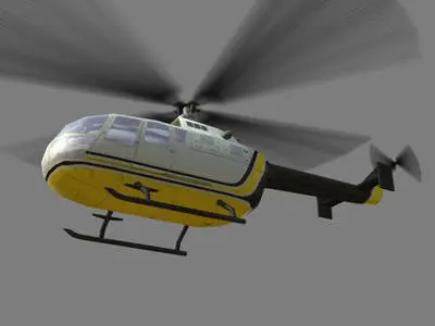 Bo105 V1 Helicopter 3D model