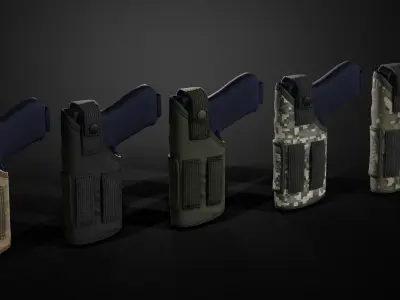 Holster Low-poly 3D model