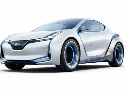 Futuristic Electric Vehicle EV Concept 3D model