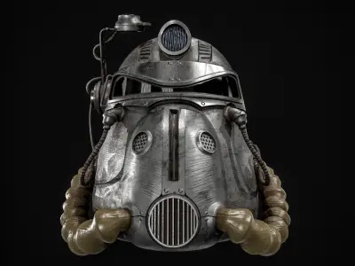 T51 Helmet  Low-poly 3D model