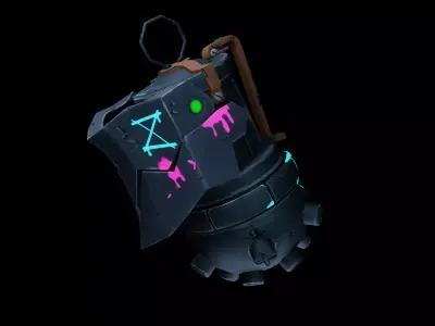 Jinx grenade Free low-poly 3D model