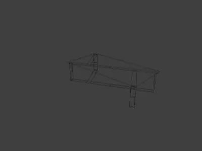 Glass Coffee table  Free 3D model