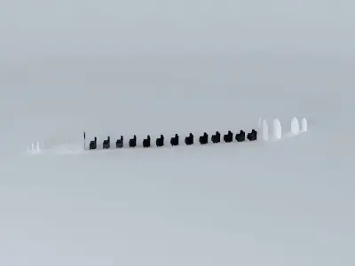 Embraer Erj 145 interior Free 3D model