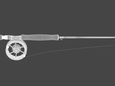 Fly Fishing Rod 3D model
