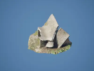 Bench 3D Scan - Low-poly 3D model Low-poly 3D model