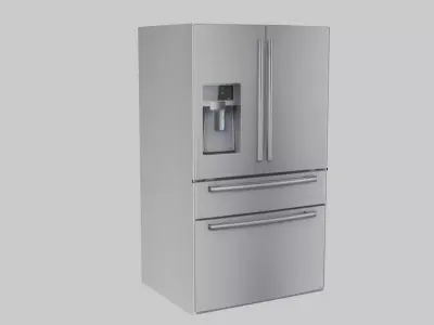 refrigerator samsung fridge freezer Low-poly 3D model