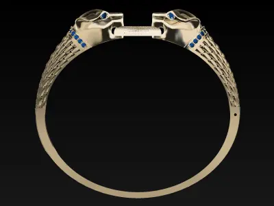 panther bracelet 3D print model Free 3D print model