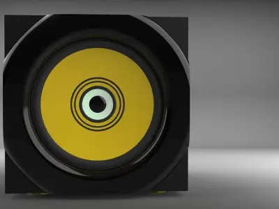 Desktop speaker V2 3D model