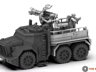 Ironblood - Juggertruck Weapons platform 3D print model
