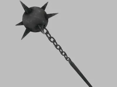 English flail mace 3D model