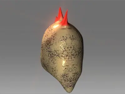 Desert Giant Lizard Helmet Low-poly 3D model