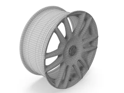 Voxx Pisa Wheel Matte Black Focus ST RSTS 3D model