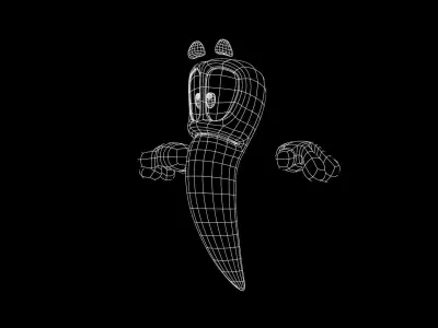 Worm - Worms Subdidivion-Ready Free low-poly 3D model