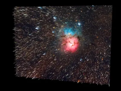 Trifid Nebula 3D model