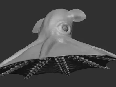 Grimpoteuthis - Dumbo Octopus - Ver 2024  Low-poly 3D model