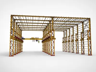 Warehouse Construction 3D model