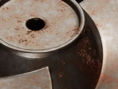 Rusty Metal Fan Blade 3D model