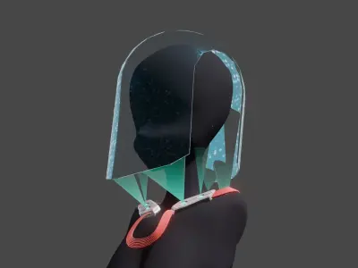 Holo mask Low-poly 3D model