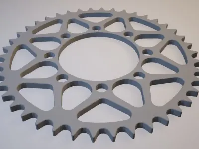 Motorcycle Sprocket Low-poly 3D model