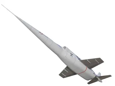 Douglas X-3 Stiletto 3D model