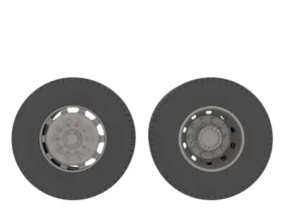 HGV wheels 3D model