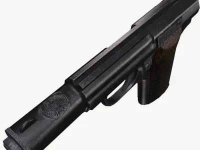 Astra 300 Gun Low-poly 3D model