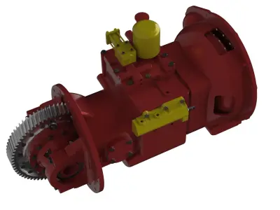 a498 transmission 3D model