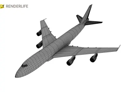 Boeing 747 Aircraft 3D model