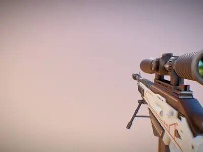 Futuristic Weapon Pack - Unity and Unreal Packages Low-poly 3D model