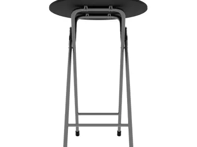 Folding round table  Free 3D model