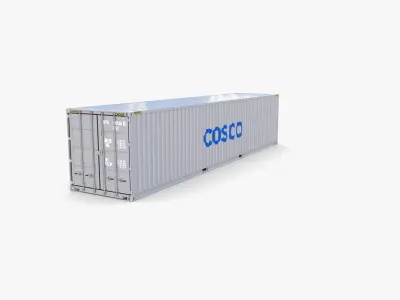 40ft Shipping Container Cosco v2 3D model